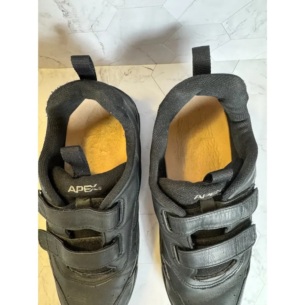 Apex Ambulator Shoes G8010M Mens Size 12.5 E Black Straps Comfort Medical